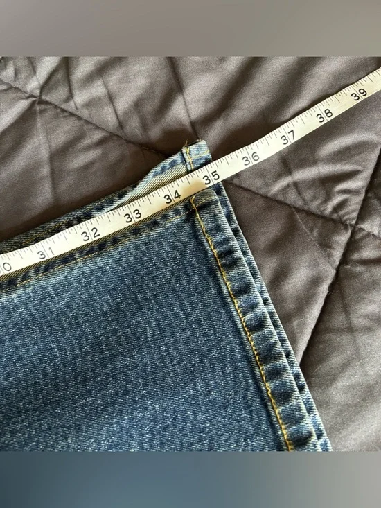 EB Denim Split Boot-Cut Denim Leggings NWT Size L - Picture 12 of 13